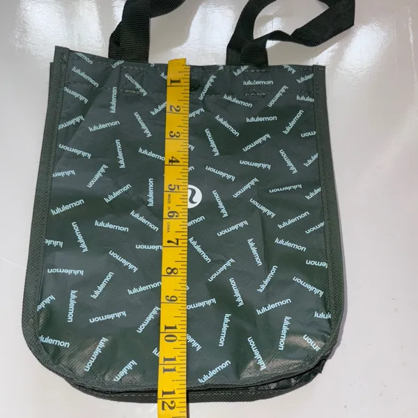 lululemon athletica Green and Black Logo Reusable Tote - Image 6