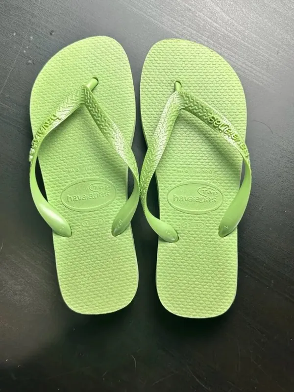 Havaianas Women’s Lime Green Flip Flop Sandals - Image 2