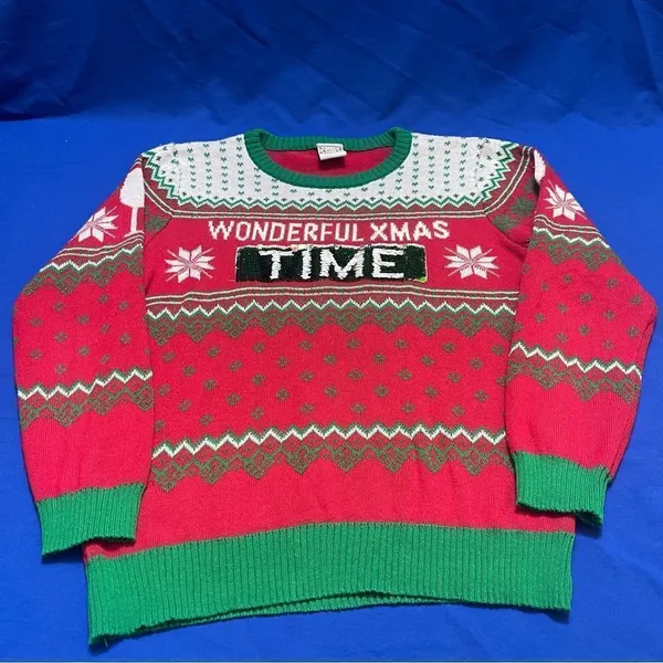 Christmas Sweater sequins L - Image 3