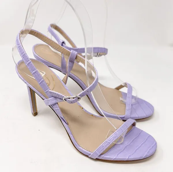 Sam Edelman Doran Lavender Purple Strappy Sandal Heel NEW, Size 6.5, MSRP $130 - Image 7