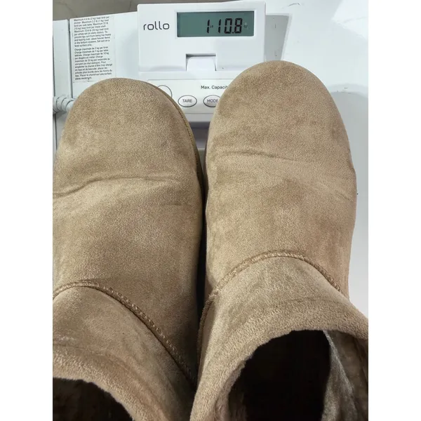 White Mountain Booties Faux Fur Lined Ankle Boots Women's 10 Brown Winter Cozy - Image 7