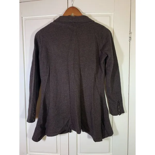 Brunella‎ Gori Merino Wool Cardigan Brown Sweater Women's Medium Boho Artsy - Image 2