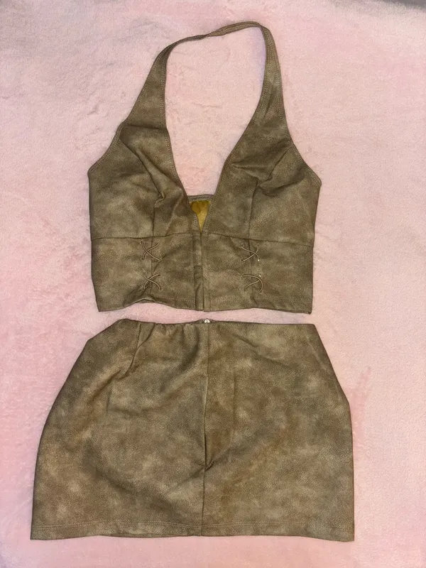 2 Piece Skirt Set Green - Image 3