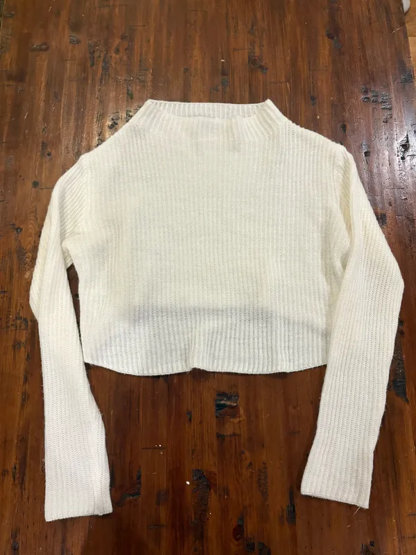 Princess Polly cropped sweater mock neck  - Image 2