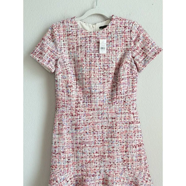 Ann Taylor Tweed Fit & Flare Lined Dress Preppy Legally Blonde Womens Size 2 NEW - Image 11