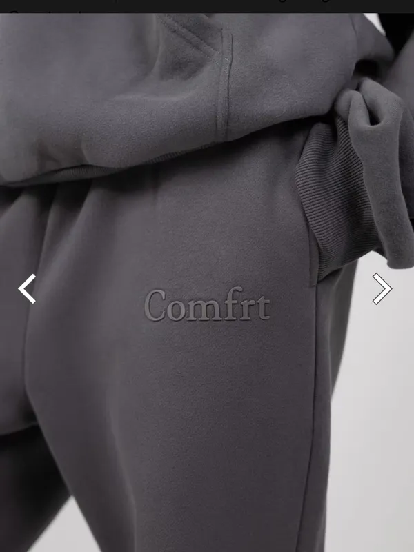 COMFRT Minimalist Straight Leg Sweatpants size Large Gray - Image 3