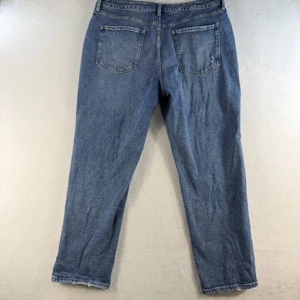 a.n.a. A New Approach Sz 14 Jeans‎ Mid Rise Boyfriend Straight Distressed Grunge - Image 10