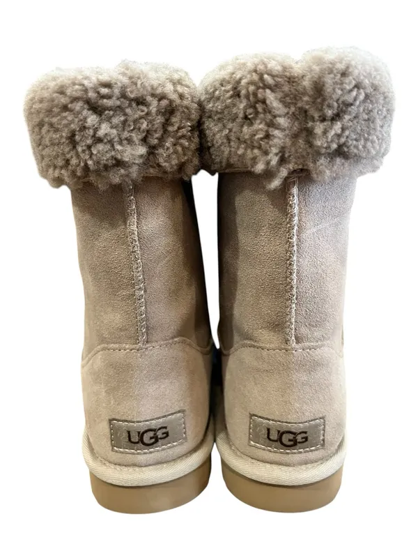 UGG Sarissa Shearling Short Boots Chestnut Suede Women’s Size 8 New - Image 6