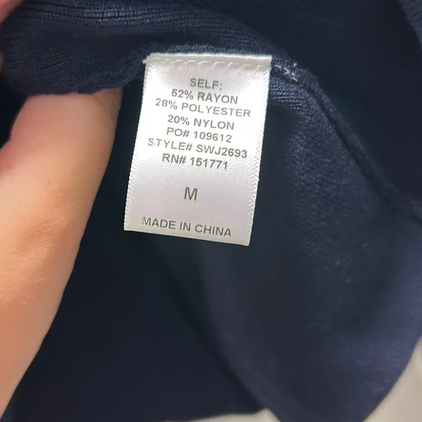 Navy Blue Le Lis Crop Cardigan - Image 3