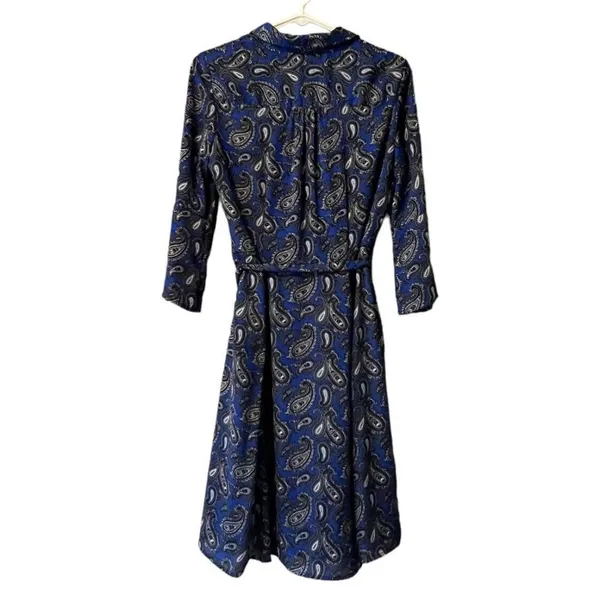 Banana Republic Dress Women Sz 2 Floral Fit & Flare Paisley Cottagecore‎ Peasant - Image 2