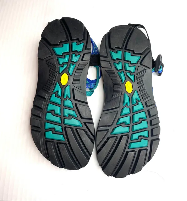 Blue Jacquard Strappy ZX/2 Classic Sandals - Image 7