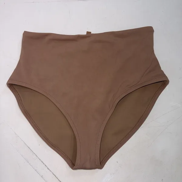 Skims Swim Beige Tan Minimalist High Waist Nude Slimming Bikini Bottoms Sz Small - Image 4