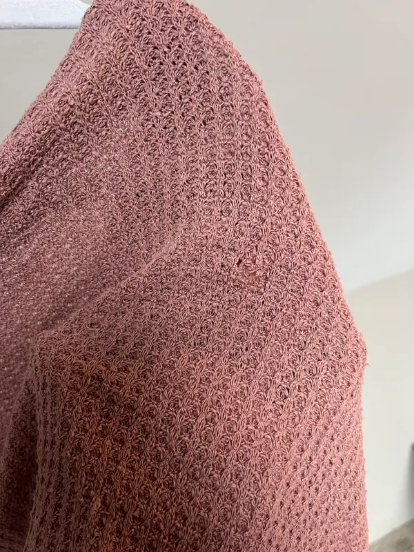 Free People Mauve Slouchy Knit Long Sleeve Top - Image 3