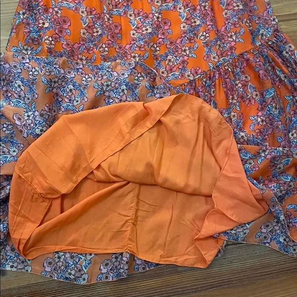 FRNCH Aneth Floral Silk Blend Sleeveless Maxi Dress Womens Size Small Boho - Image 6