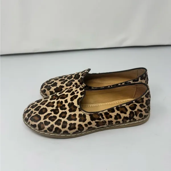 Charix Leopard Slip Ons 38 Brown Size 8 - Image 6