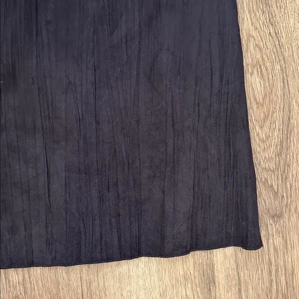 J. Jill Textured Faux-Suede Brown Midi‎ Skirt - Image 4