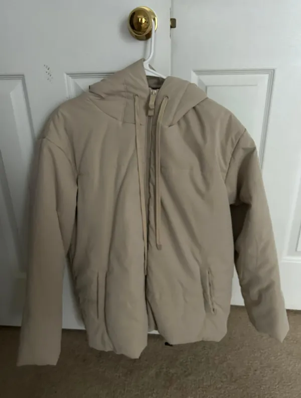 Amazon Brown Puffer Hooded Jacket - Image 2