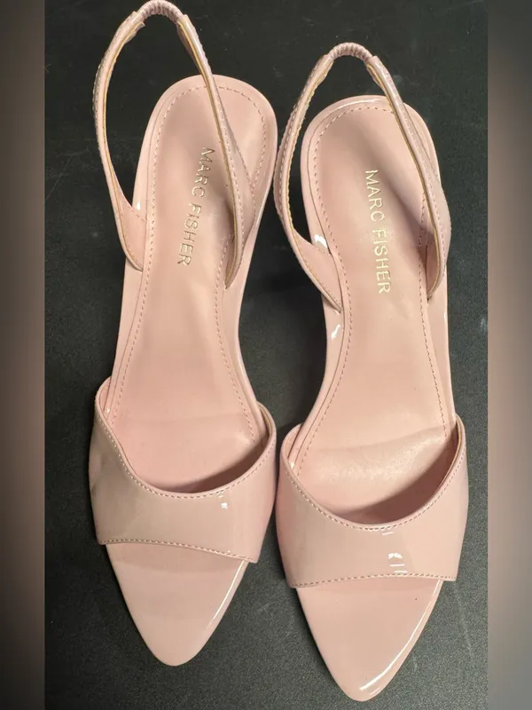 Marc Fisher Nylas Heeled Sandals Light Pink 7M - Image 3