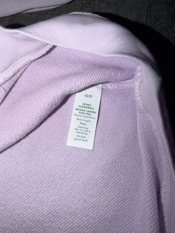 aerie Lavender Crewneck Sweatshirt - Image 3