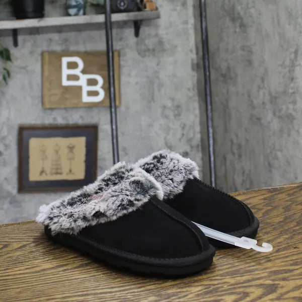 NWT Stars Above Womens Chandra Scuff Slippers 88498520 Black 6M - Image 5