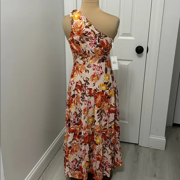 Petal & Pup Marietta One Shoulder Maxi Dress - Image 4