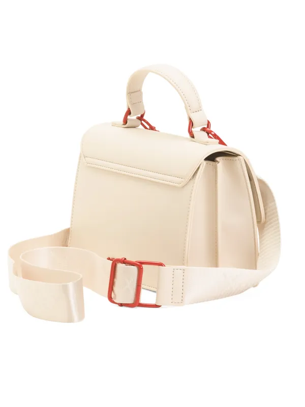 🍒👜BETSEY JOHNSON Cherry Top Handle Crossbody with Cherry Charm Chalk (Cream) Red - Image 9