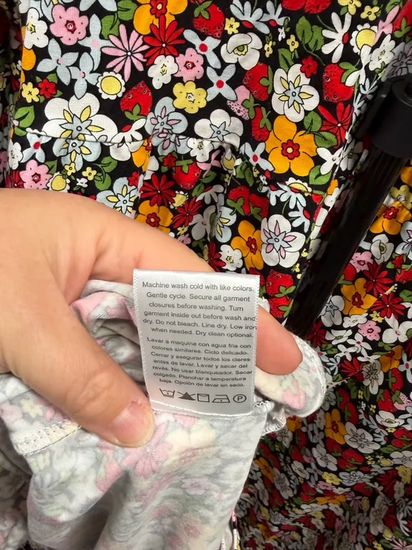 Modcloth Women's XL Ever So Sweetly Colorful‎ Floral Long Sleeve Babydoll Dress - Image 9