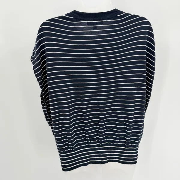 Banana Republic Factory Sweater Women’s M Navy Stripe Forever Dolman Sleeve Top - Image 3