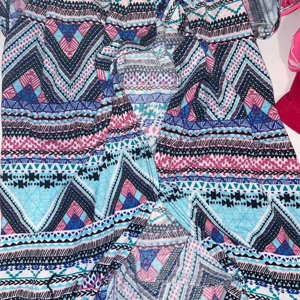 Bobbie Brooks Women's Boho Aztec Tribal Print Top Southwestern Festival Blouse - Image 5