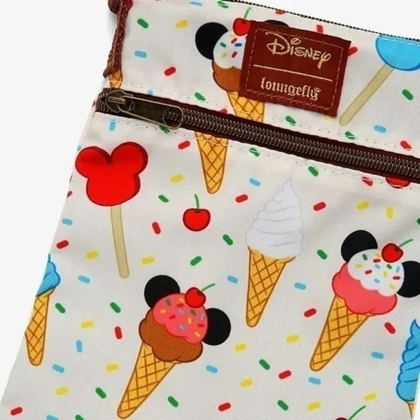 Disney x Loungefly Mickey Ice Cream Crossbody Bag Park Day Travel NWT - Image 3