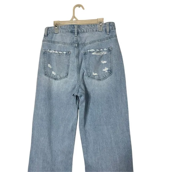 Vervet High Rise Wide Leg‎ Distressed Jeans Size 27 - Image 6