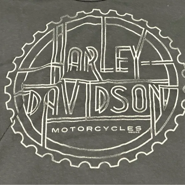 Harley-Davidson Black Graphic Boxy Short Sleeve Tee sz 2x - Image 2