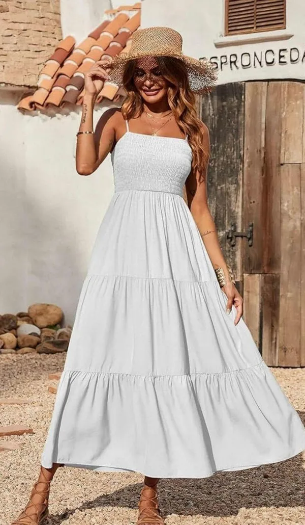 white Maxi Dress - Image 3