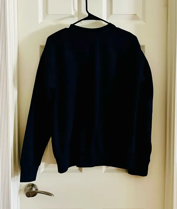 Navy Blue "New York" Crewneck Sweatshirt - Women's Sweater - Image 2