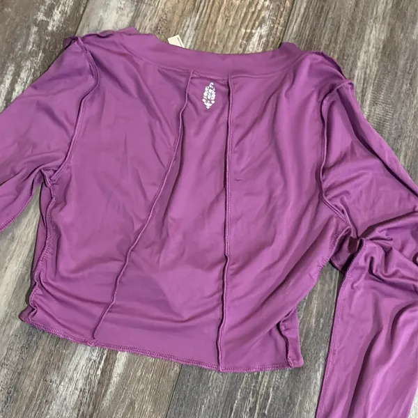 Free People Movement Long Sleeve Crop Top Orchid FP Movement XS - Image 3
