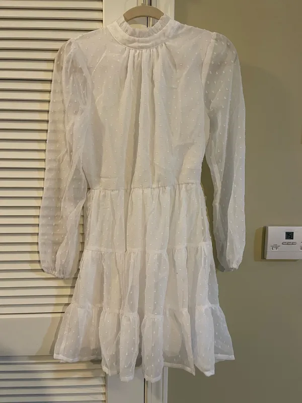 Altar'd State Sheer White Dress - Image 2
