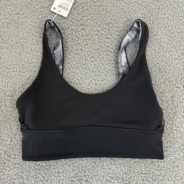 NWT Lululemon‎ Align Bra Shine Gray Reversible Athletic Athleisure Women's 6 - Image 3