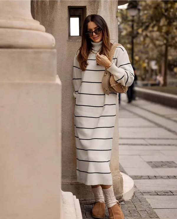 Tema fashion midi turtleneck dress - Image 2