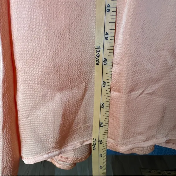 Young Fabulous & Broke Mara Dress Orange Plunging V-Neck‎ Satin Tiered Maxi M - Image 16