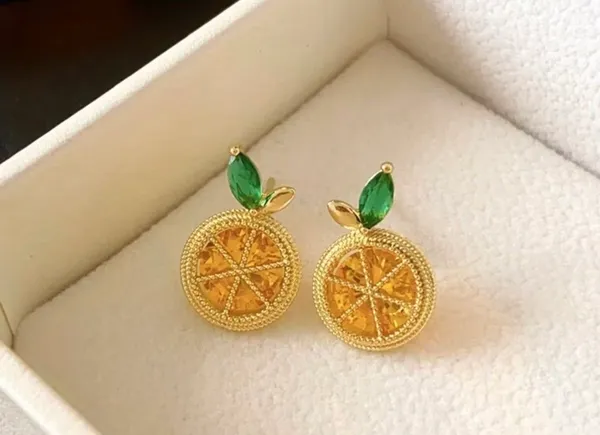 & Other Stories Adorable Lemon Design Stud Earrings NWT - Image 2