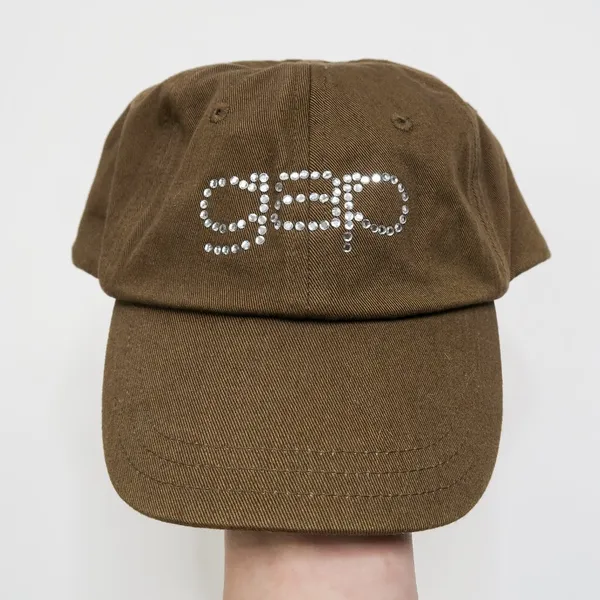 Vintage Y2K Brown Rhinestone Gap Baseball Hat - Image 2