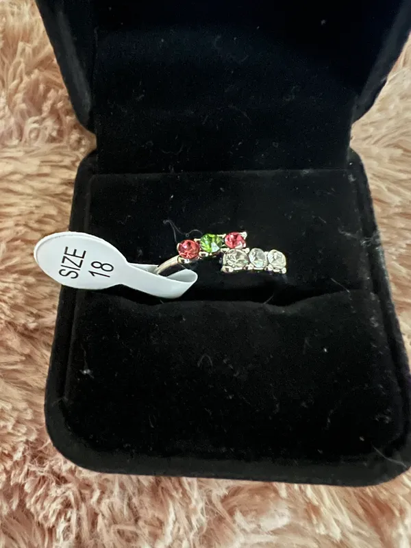 Women’s Gorgeous Sterling Silver Ring Size 18/8 US - Image 2