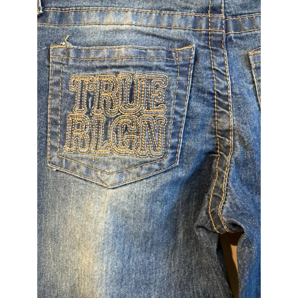 True Religion Junior Geno Slim Fit Straight Jeans, Size 14 - Image 3