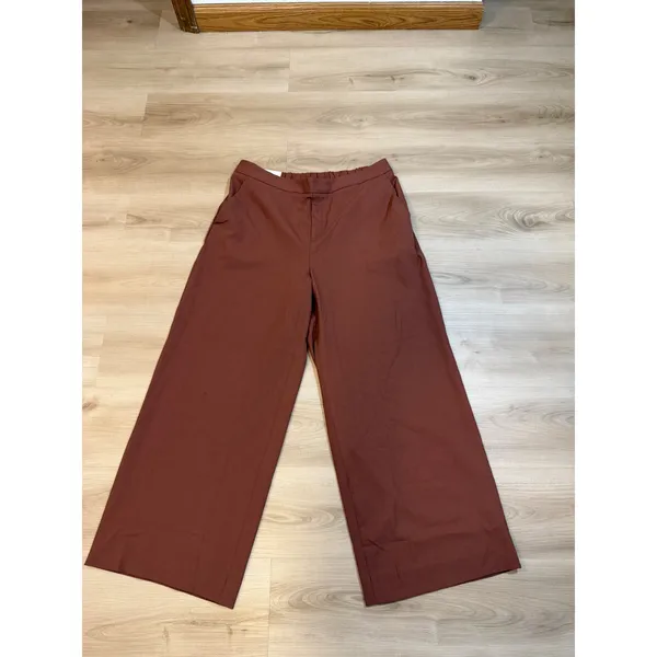 Banana Republic Hayden Wide-Leg Pant Brown 16 Womens High Rise NEW - Image 5