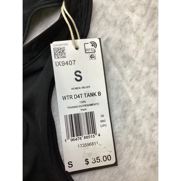 Adidas Womens WTR D4T Training Tank Top Black Racerback IX9407 Size‎ Small NWT - Image 4