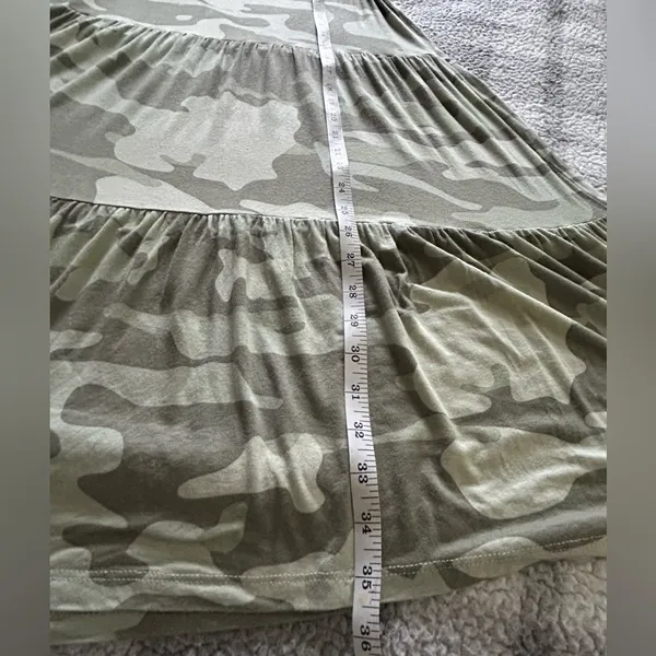 Mudpie TULLY TIERED DRESS camo size S - Image 7