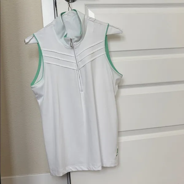 3 for $15!! White mint green sleeveless tennis tank top - Image 2