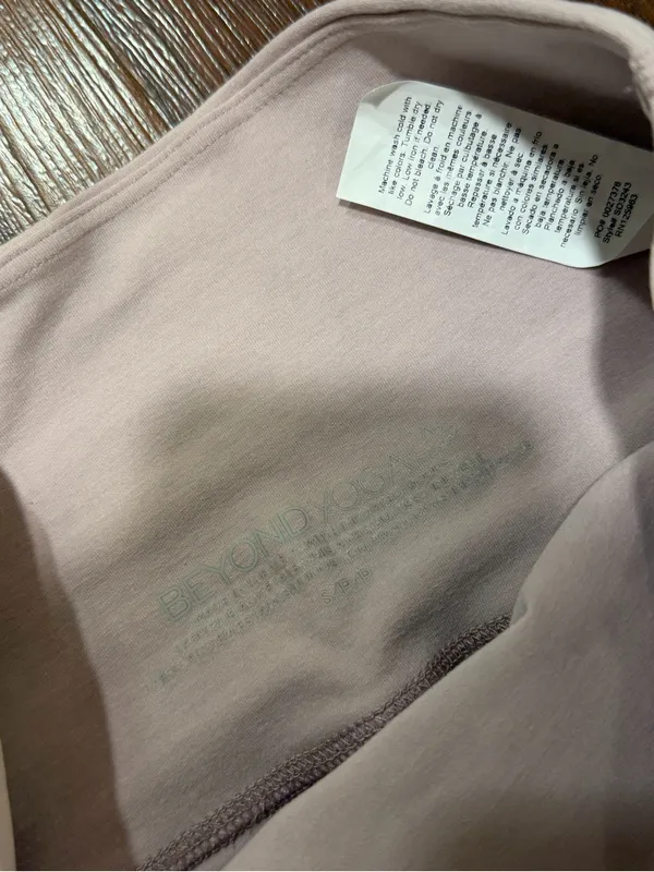 NWT Beyond Yoga Pale Pink Heather Caught in the Midi Spacedye Leggings - Image 5