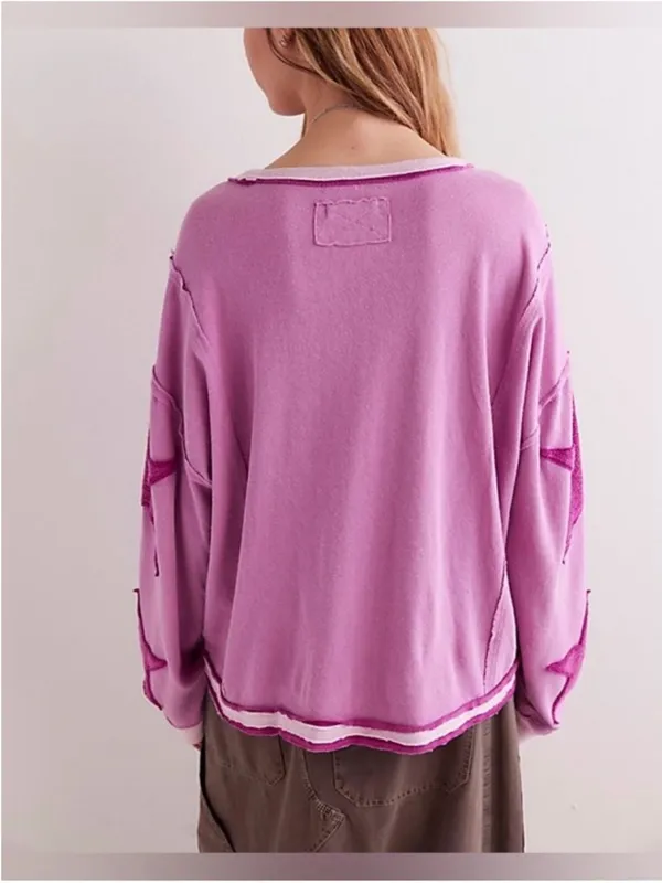 NWOT Free People We The Free You're A Star Tee - pink magenta - Small - Image 3
