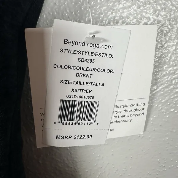 NEW Beyond Yoga Spacedye Inspire Midi Dress Womens Sz XS Charcoal Gray Shelf Bra - Image 9